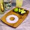 Handcrafted wooden margarita salt tray with a removable walnut cutting board, personalized, and salt well for the perfect cocktail prep.
